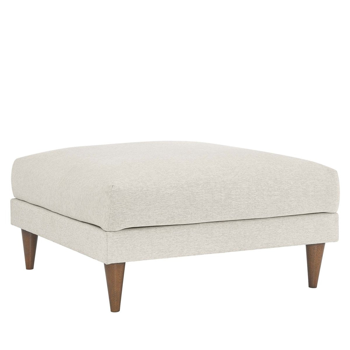 Square Down Filled Fabric Ottoman – Ivory 37 Inch - Ottomans available at Alpine Outlets in Denver