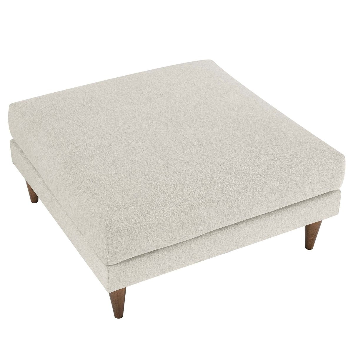 Square Down Filled Fabric Ottoman – Ivory 37 Inch - Ottomans available at Alpine Outlets in Denver