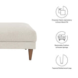 Square Down Filled Fabric Ottoman – Ivory 37 Inch - Ottomans available at Alpine Outlets in Denver