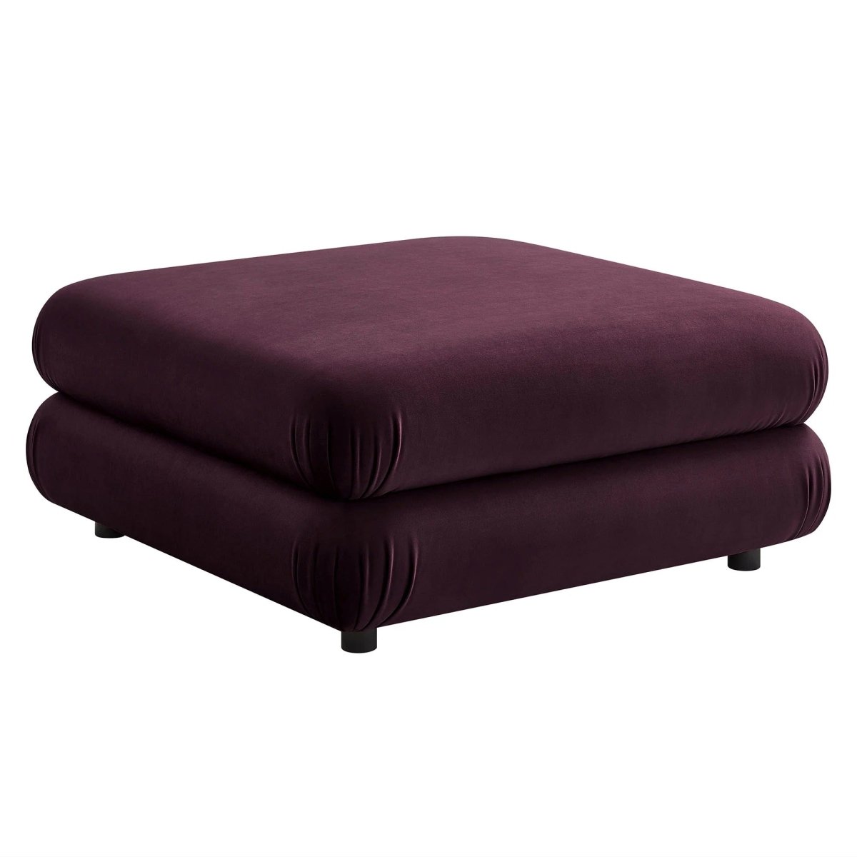 Square Velvet Ottoman Coffee Table – Modular 38 Inch - Ottomans available at Alpine Outlets in Denver