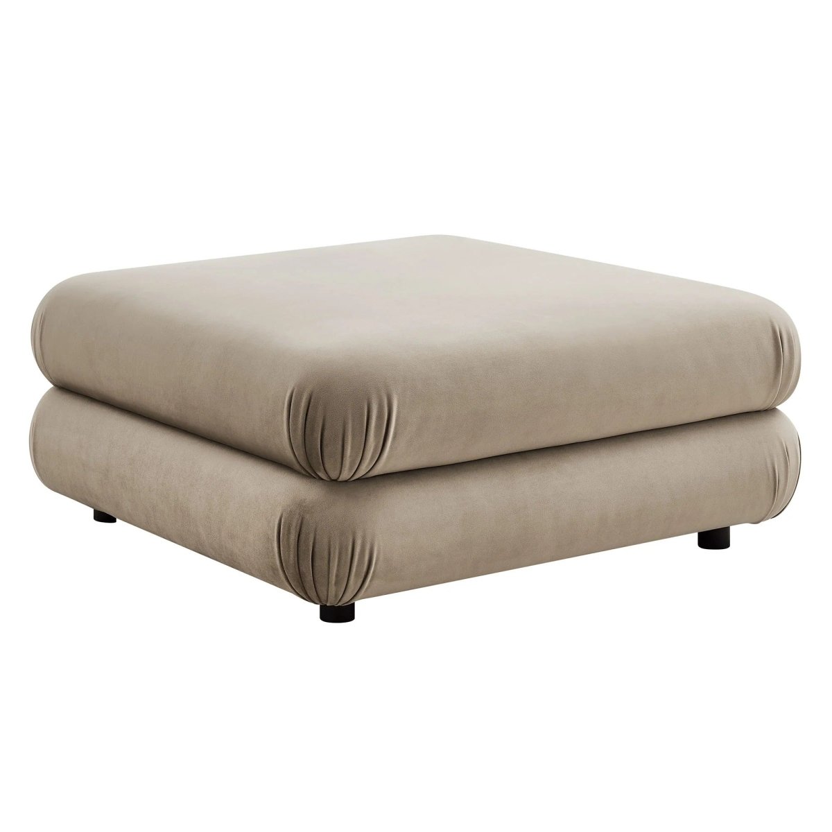Square Velvet Ottoman Coffee Table – Modular 38 Inch - Ottomans available at Alpine Outlets in Denver