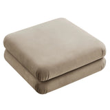Square Velvet Ottoman Coffee Table – Modular 38 Inch - Ottomans available at Alpine Outlets in Denver