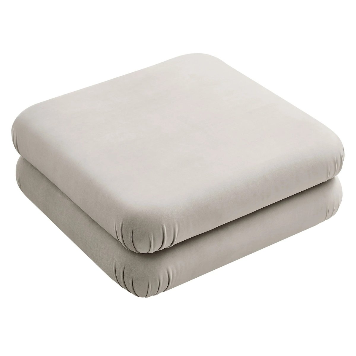Square Velvet Ottoman Coffee Table – Modular 38 Inch - Ottomans available at Alpine Outlets in Denver