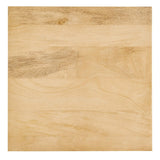 Square Wood and Metal Side Table – Mango Wood 16 Inch - End & Side Tables available at Alpine Outlets in Denver