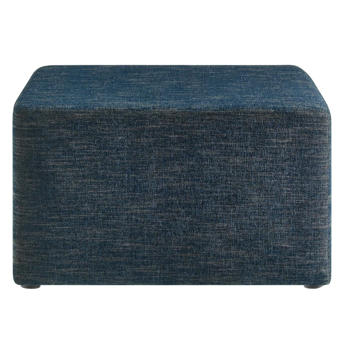 Square Woven Fabric Ottoman – Heathered Upholstered 28 Inch - Ottomans available at Alpine Outlets in Denver