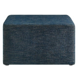 Square Woven Fabric Ottoman – Heathered Upholstered 28 Inch - Ottomans available at Alpine Outlets in Denver