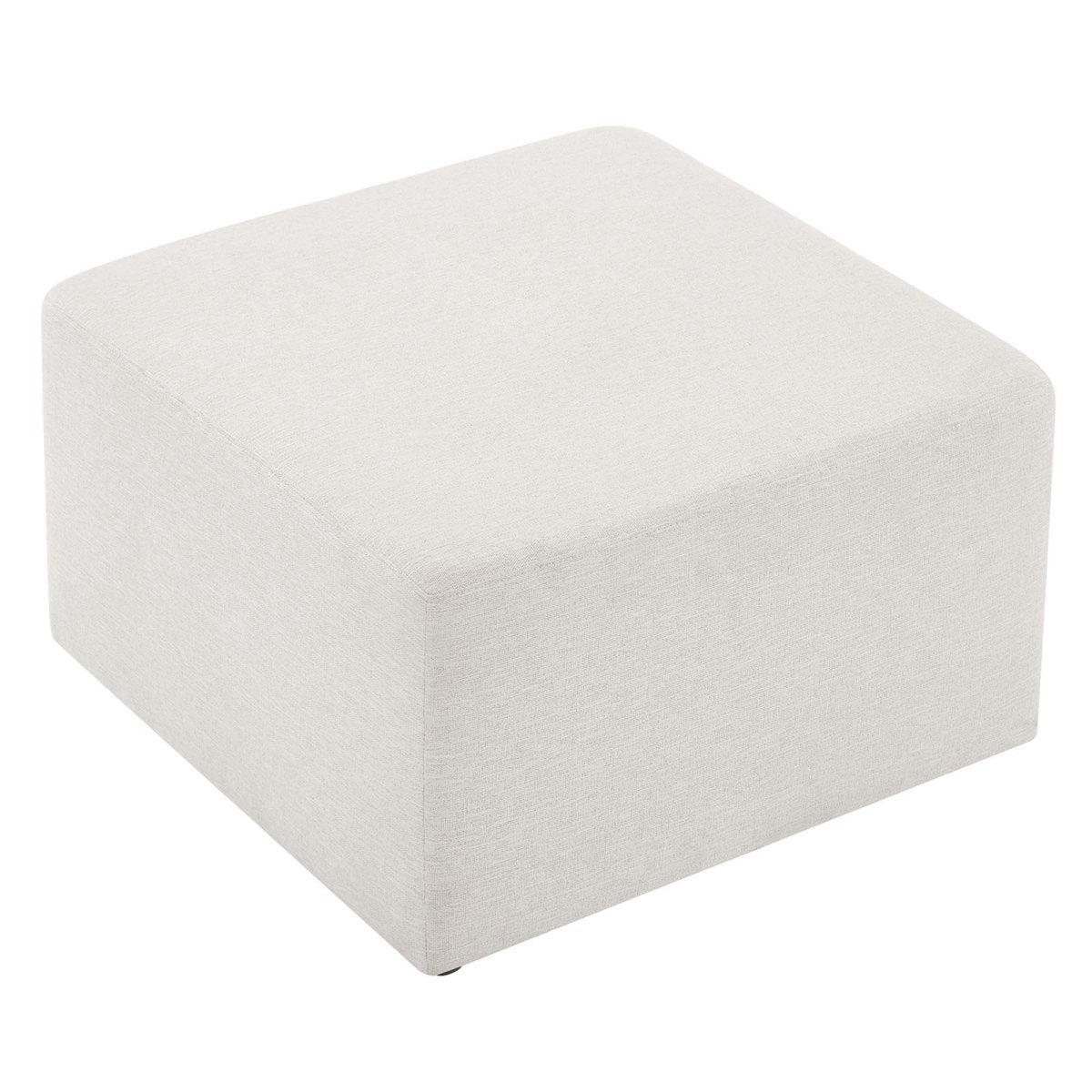 Square Woven Fabric Ottoman – Heathered Upholstered 28 Inch - Ottomans available at Alpine Outlets in Denver