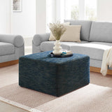 Square Woven Fabric Ottoman – Heathered Upholstered 28 Inch - Ottomans available at Alpine Outlets in Denver