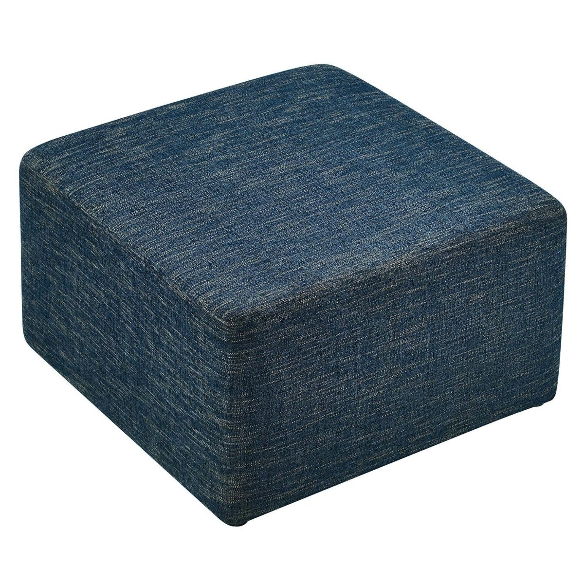 Square Woven Fabric Ottoman – Heathered Upholstered 28 Inch - Ottomans available at Alpine Outlets in Denver
