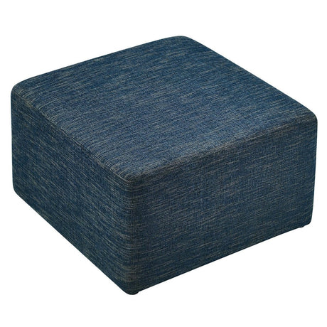 Square Woven Fabric Ottoman – Heathered Upholstered 28 Inch - Ottomans available at Alpine Outlets in Denver