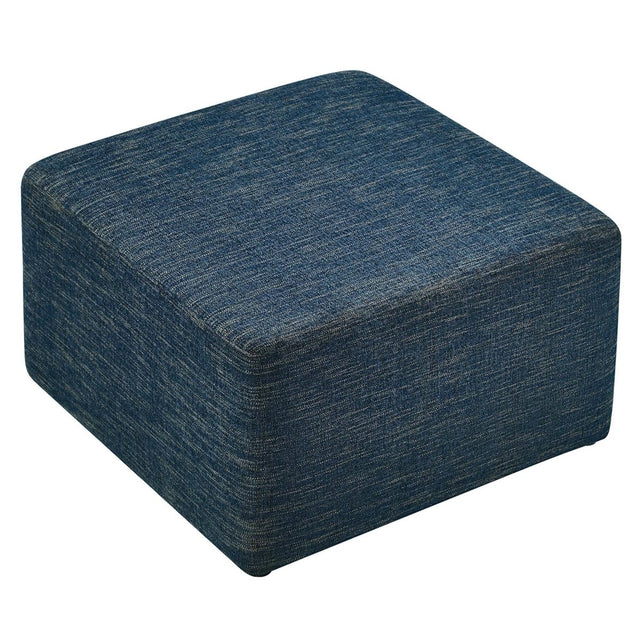 Square Woven Fabric Ottoman – Heathered Upholstered 28 Inch - Ottomans available at Alpine Outlets in Denver