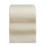 Squiggle Faux Stone Side Table with Acrylic Shelf – 19 Inch - End & Side Tables available at Alpine Outlets in Denver