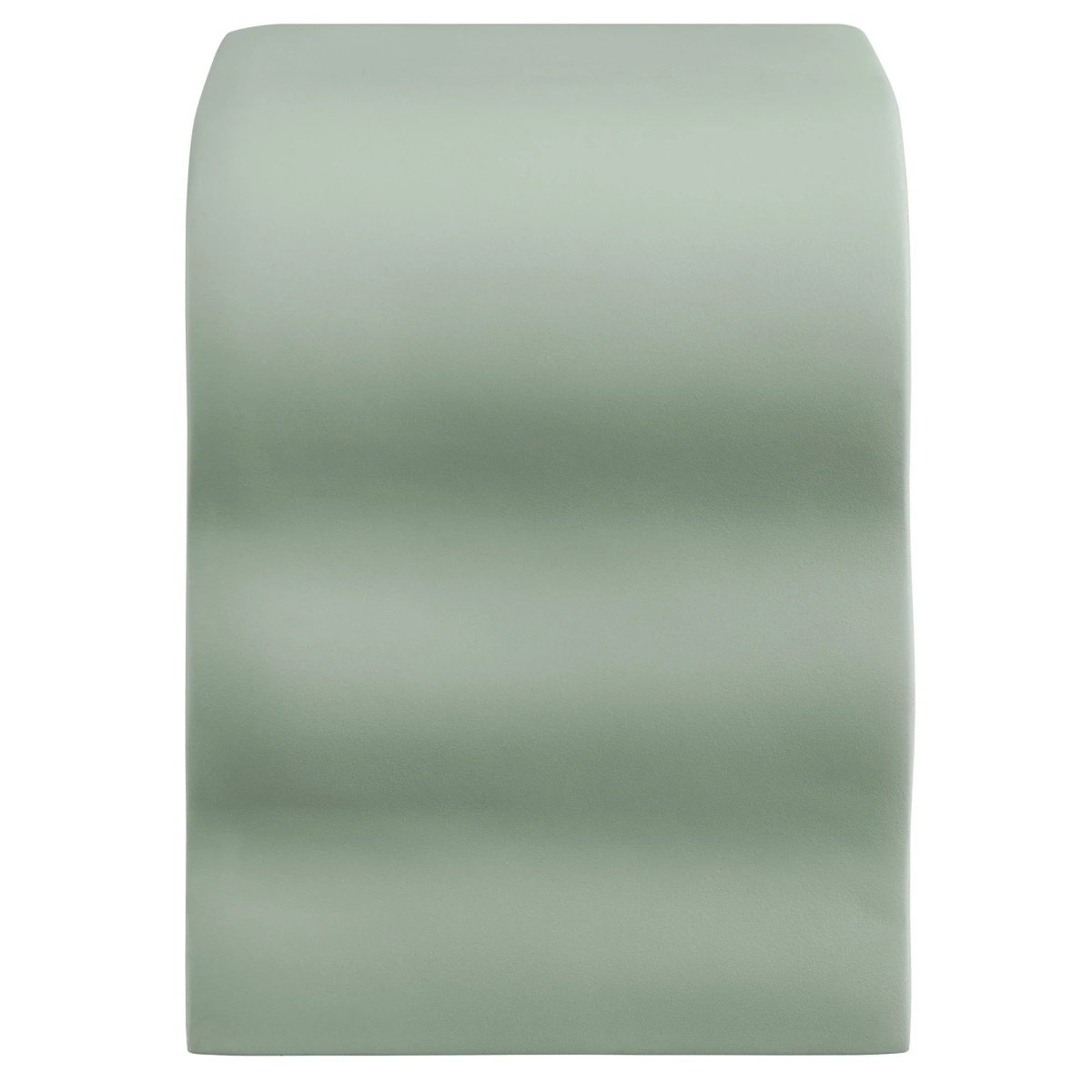 Squiggle Faux Stone Side Table with Acrylic Shelf – 19 Inch - End & Side Tables available at Alpine Outlets in Denver