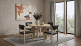 Strouse 47" Round Pedestal Dining Table, Natural Oak - Dining Tables & Bar Tables available at Alpine Outlets in Denver