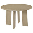 Strouse 47" Round Pedestal Dining Table, Natural Oak - Dining Tables & Bar Tables available at Alpine Outlets in Denver