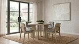Strouse 47" Round Pedestal Dining Table, Natural Oak - Dining Tables & Bar Tables available at Alpine Outlets in Denver