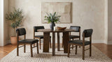 Strouse 47" Round Walnut Veneer Pedestal Dining Table - Dining Tables & Bar Tables available at Alpine Outlets in Denver