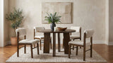 Strouse 47" Round Walnut Veneer Pedestal Dining Table - Dining Tables & Bar Tables available at Alpine Outlets in Denver