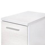 Style Selections Acadia White Floating Bathroom Vanity with Cultured Marble Top - 🟢 Bathroom Cabinets available at Alpine Outlets in Denver
