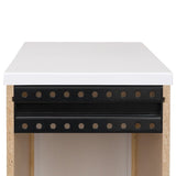 Style Selections Acadia White Floating Bathroom Vanity with Cultured Marble Top - 🟢 Bathroom Cabinets available at Alpine Outlets in Denver