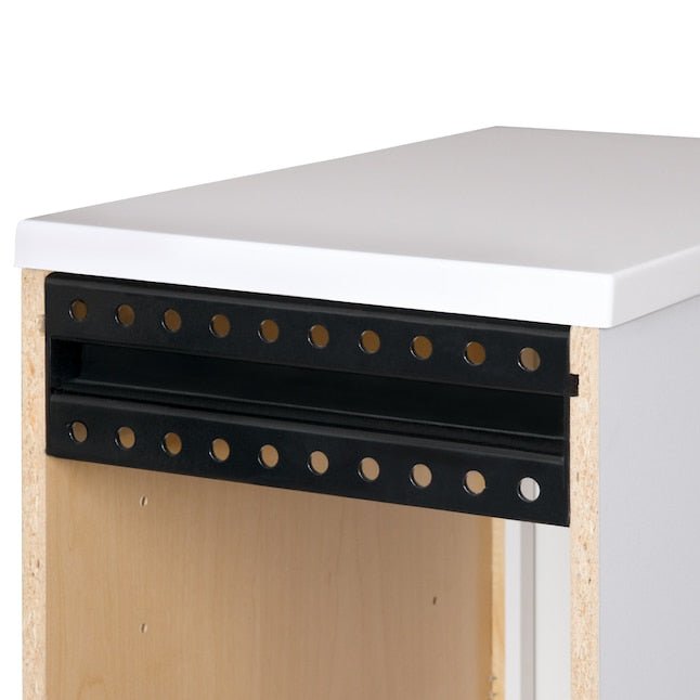 Style Selections Acadia White Floating Bathroom Vanity with Cultured Marble Top - 🟢 Bathroom Cabinets available at Alpine Outlets in Denver
