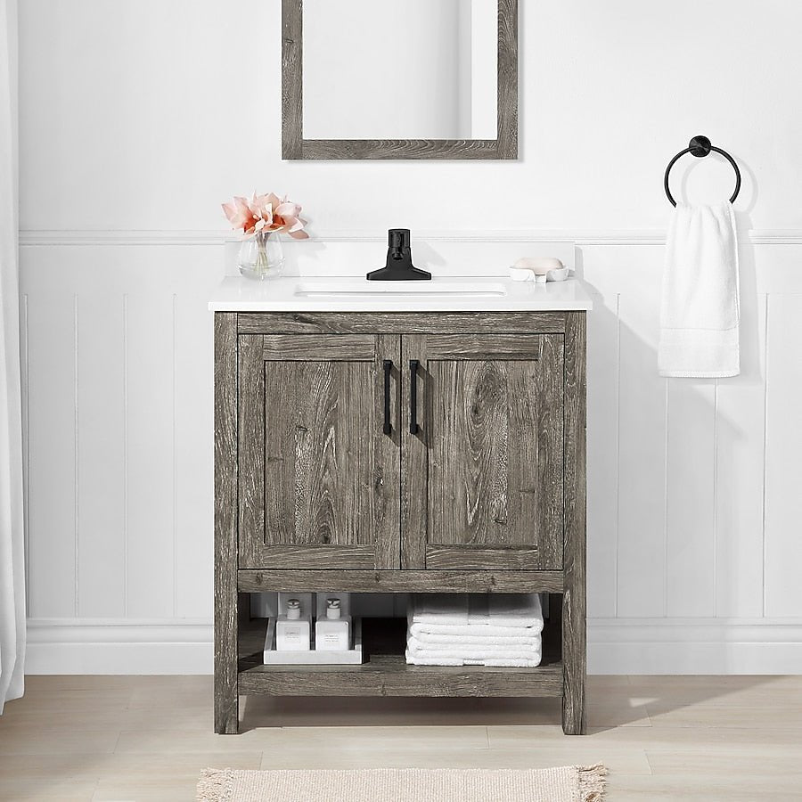 Style Selections Howell 30 Inch Single Sink Bathroom Vanity - 🟢 Bathroom Vanities available at Alpine Outlets in Denver