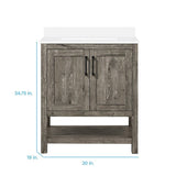 Style Selections Howell 30 Inch Single Sink Bathroom Vanity - 🟢 Bathroom Vanities available at Alpine Outlets in Denver