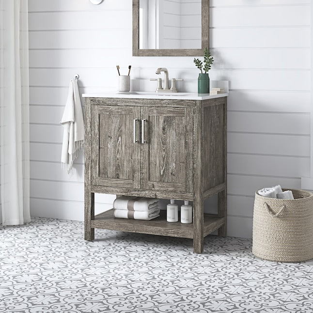 Style Selections Howell 30 Inch Single Sink Bathroom Vanity - 🟢 Bathroom Vanities available at Alpine Outlets in Denver