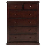 Sumerlin 6-Drawer Chest of Drawers in Cappuccino - Chests available at Alpine Outlets in Denver