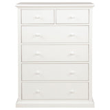 Sumerlin 6-Drawer Chest of Drawers in White - Chests available at Alpine Outlets in Denver