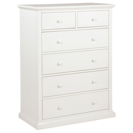 Sumerlin 6-Drawer Chest of Drawers in White - Chests available at Alpine Outlets in Denver
