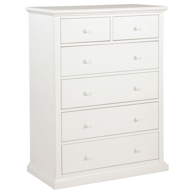 Sumerlin 6-Drawer Chest of Drawers in White - Chests available at Alpine Outlets in Denver
