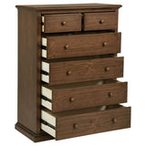 Sumerlin 6-Drawer Chest of Drawers, Medium Brown - Chests available at Alpine Outlets in Denver