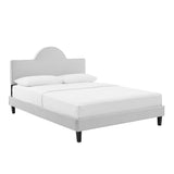 Sunrise Arch Performance Velvet Platform Bed - Platform Bed available at Alpine Outlets in Denver