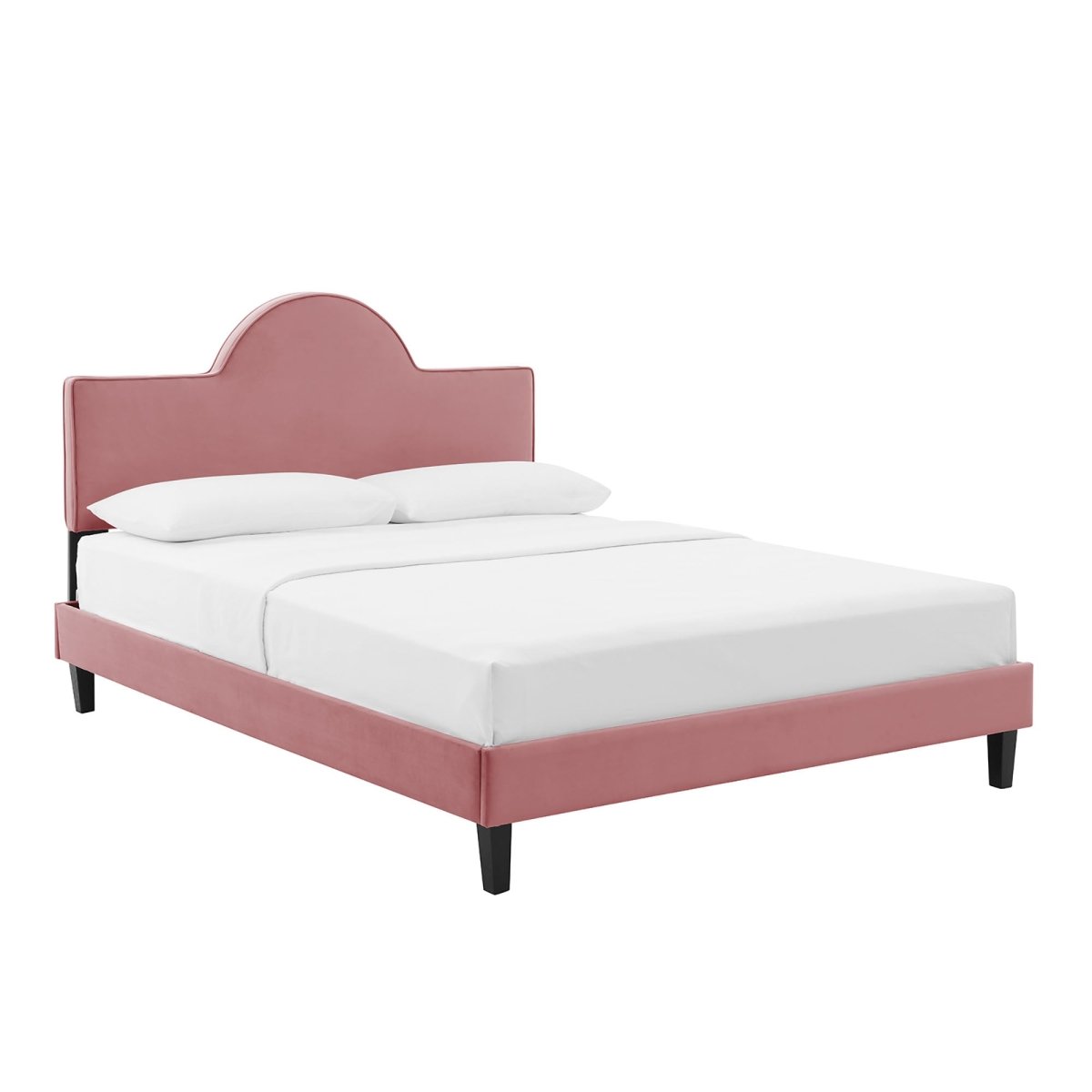 Sunrise Arch Performance Velvet Platform Bed - Platform Bed available at Alpine Outlets in Denver