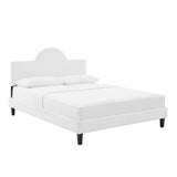 Sunrise Arch Performance Velvet Platform Bed - Platform Bed available at Alpine Outlets in Denver