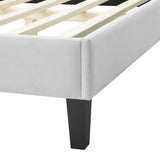 Sunrise Arch Performance Velvet Platform Bed - Platform Bed available at Alpine Outlets in Denver
