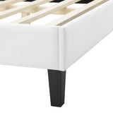 Sunrise Arch Performance Velvet Platform Bed - Platform Bed available at Alpine Outlets in Denver