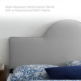 Sunrise Arch Performance Velvet Platform Bed - Platform Bed available at Alpine Outlets in Denver