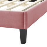 Sunrise Arch Performance Velvet Platform Bed - Platform Bed available at Alpine Outlets in Denver