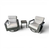 SunVilla Alden 3-Piece Outdoor Patio Seating Set with Swivel Glider Chairs - 🟡 Sofas available at Alpine Outlets in Denver