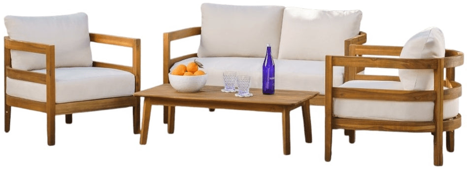 Surfside Brown 4 Piece Set - 🟢 Outdoor Furniture Sets available at Alpine Outlets in Denver