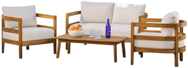Surfside Brown 4 Piece Set - 🟢 Outdoor Furniture Sets available at Alpine Outlets in Denver