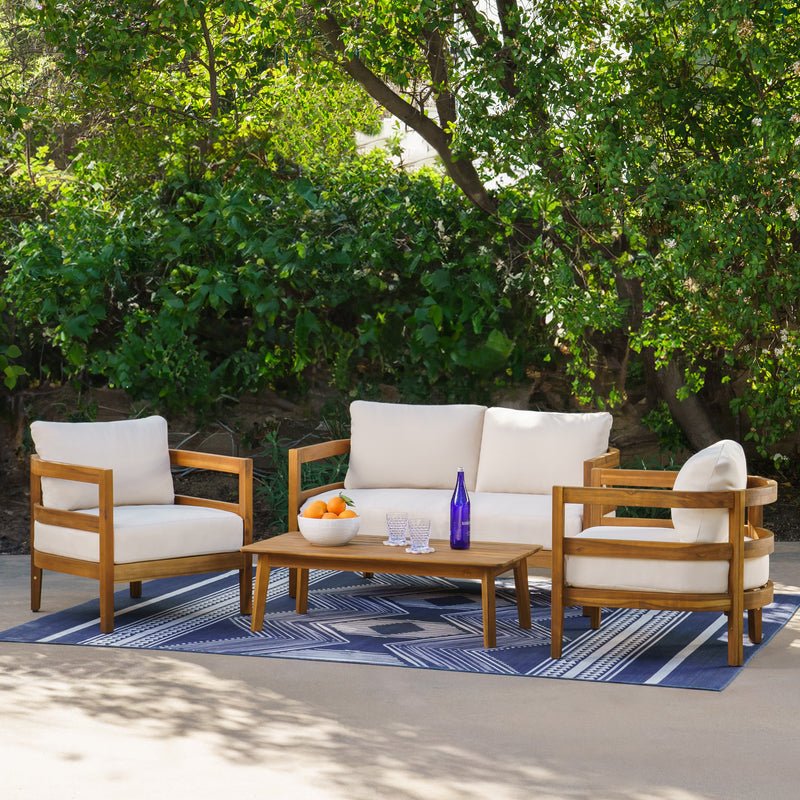 Surfside Brown 4 Piece Set - 🟢 Outdoor Furniture Sets available at Alpine Outlets in Denver