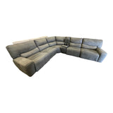 Sweeney 6 - piece Fabric Power Reclining Sectional with Power Headrests - available at Alpine Outlets in Denver