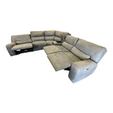 Sweeney 6 - piece Fabric Power Reclining Sectional with Power Headrests - available at Alpine Outlets in Denver