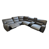 Sweeney 6 - Piece Fabric Power Reclining Sectional with Power Headrests (ID L567891) - Living Room Furniture available at Alpine Outlets in Denver