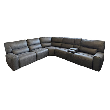 Sweeney 6 - Piece Fabric Power Reclining Sectional with Power Headrests (ID L567891) - Living Room Furniture available at Alpine Outlets in Denver