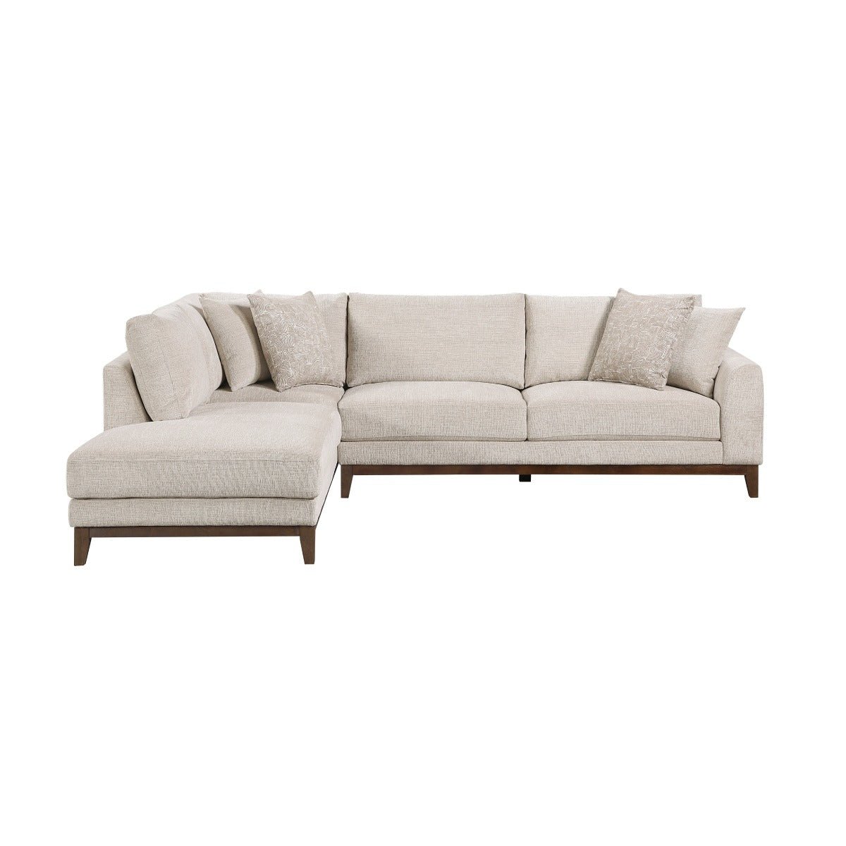 Taupe Chenille 2 - Piece Sectional with Left Chaise - 🟢 Living Room Furniture available at Alpine Outlets in Denver