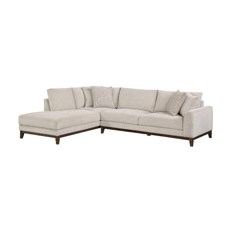 Taupe Chenille 2 - Piece Sectional with Left Chaise - 🟢 Living Room Furniture available at Alpine Outlets in Denver